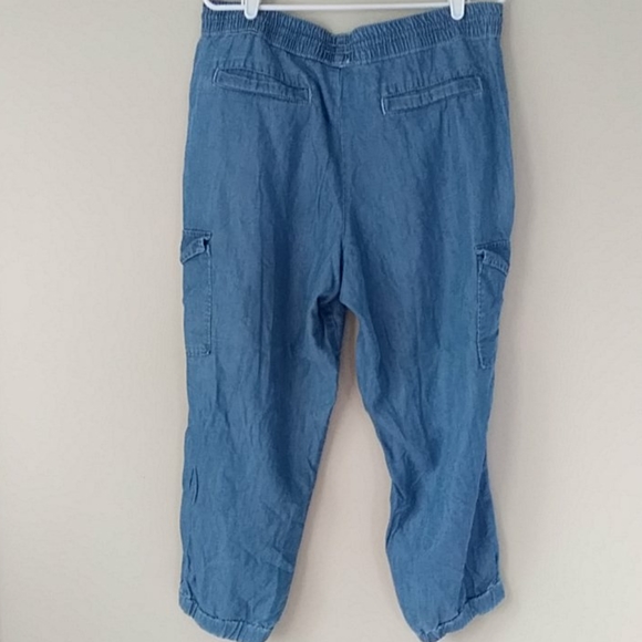 Lyocell Stretch Comfort Waist Crop Ankle Pants 14M - Picture 6 of 10